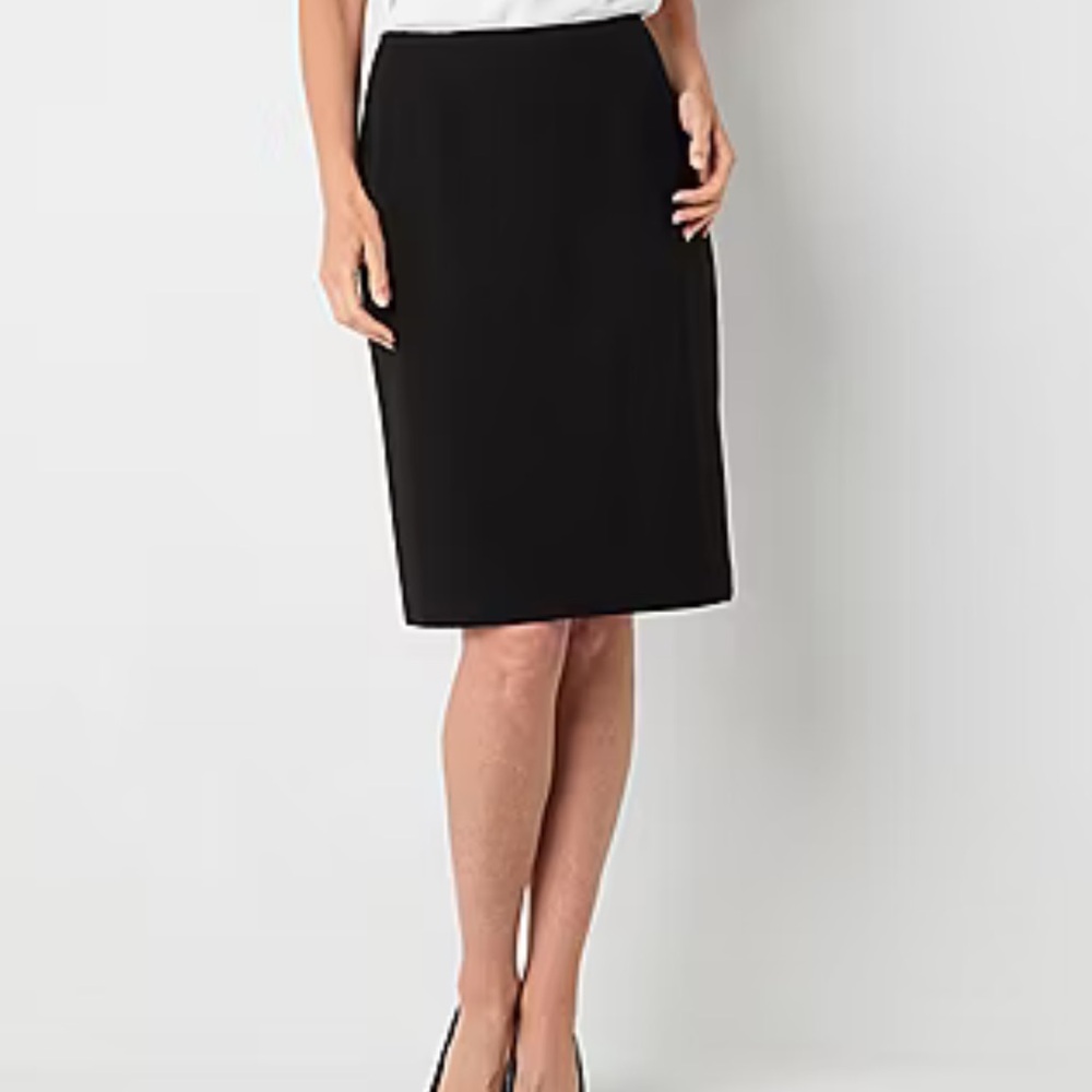 Evan Picone Vintage Classic Black Pencil Skirt